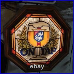 Vintage Heileman's Old Style On TAP Lighted Bar Sign