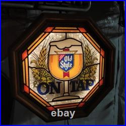 Vintage Heileman's Old Style On TAP Lighted Bar Sign