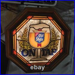 Vintage Heileman's Old Style On TAP Lighted Bar Sign