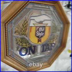 Vintage Heileman's Old Style On TAP Lighted Bar Sign