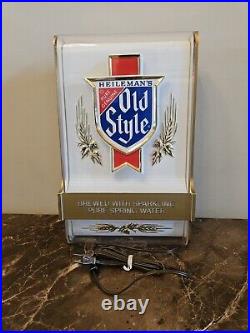 Vintage Heilemans OLD STYLE Beer Light 1984 Lighted Sign