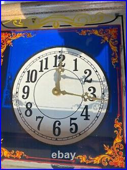Vintage Heilemans Old Style Beer Advertising Clock Mirror Works Great Vintage Heilemans Old Style Beer Advertising Clock Mirror Works Great