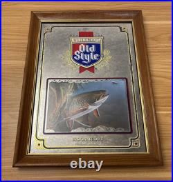 Vintage Heilmans OLD STYLE Brook Trout Mirror 1992 #1 Wildlife Series 21 x 16