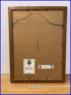 Vintage Heilmans OLD STYLE Brook Trout Mirror 1992 #1 Wildlife Series 21 x 16