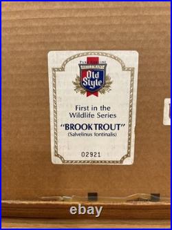 Vintage Heilmans OLD STYLE Brook Trout Mirror 1992 #1 Wildlife Series 21 x 16