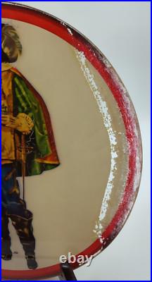 Vintage Heilmans Old Style Lager Beer 11 Reverse Painted Glass Sign