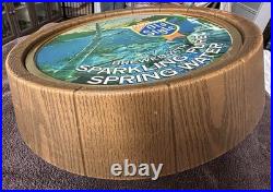 Vintage Heilmans Old Style Lighted Beer Sign Barrel Waterfall Water