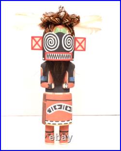 Vintage Hopi Hilili Kachina Old Style Native American Signed JFR 13.5