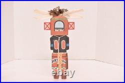 Vintage Hopi Hilili Kachina Old Style Native American Signed JFR 13.5