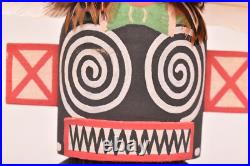 Vintage Hopi Hilili Kachina Old Style Native American Signed JFR 13.5
