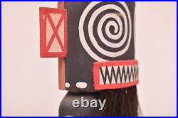 Vintage Hopi Hilili Kachina Old Style Native American Signed JFR 13.5