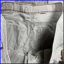 Vintage JNCO Jeans Khaki 36x25 Baggy Old School Tan Brown Distressed Skate Y2K