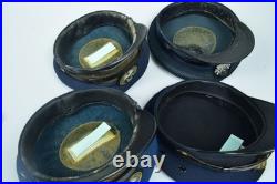 Vintage Japan National Railway JNR Uniform Caps Lot of 4 Old Style Antique
