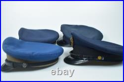 Vintage Japan National Railway JNR Uniform Caps Lot of 4 Old Style Antique