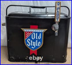 Vintage Jockey Box Mobile Draft Beer System Pabst Old Style Airline Metal Cooler