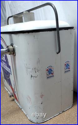 Vintage Jockey Box Mobile Draft Beer System Pabst Old Style Metal Airline Cooler