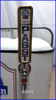 Vintage Jockey Box Mobile Draft Beer System Pabst Old Style Metal Airline Cooler