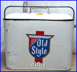 Vintage Jockey Box Mobile Draft Beer System Pabst Old Style Metal Airline Cooler