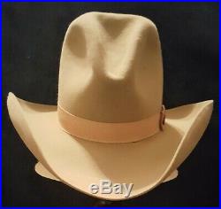 Vintage Light Brown Gus Old West Style Cowboy Hat 4X Beaver Custom Made