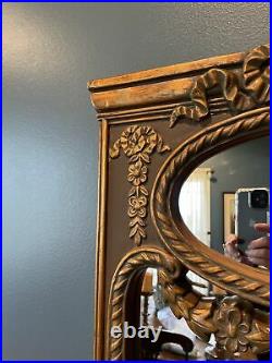 Vintage Look (NOT OLD) Bronze& Burnished Gold Antique Style Wall MirrorUnique