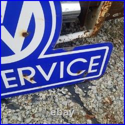 Vintage Look Old Style Volkswagen VW Service Sign Antique Style Dealership Sign Vintage Look Old Style Volkswagen VW Service Sign Antique Style Dealership Sign