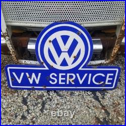 Vintage Look Old Style Volkswagen VW Service Sign Antique Style Dealership Sign Vintage Look Old Style Volkswagen VW Service Sign Antique Style Dealership Sign