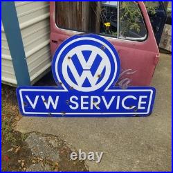 Vintage Look Old Style Volkswagen VW Service Sign Antique Style Dealership Sign Vintage Look Old Style Volkswagen VW Service Sign Antique Style Dealership Sign