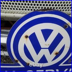 Vintage Look Old Style Volkswagen VW Service Sign Antique Style Dealership Sign Vintage Look Old Style Volkswagen VW Service Sign Antique Style Dealership Sign