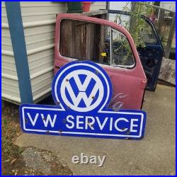Vintage Look Old Style Volkswagen VW Service Sign Antique Style Dealership Sign Vintage Look Old Style Volkswagen VW Service Sign Antique Style Dealership Sign