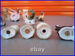 Vintage Lot Japanese, Sets Of Old Style Salt And Pepper Shakers, Figures