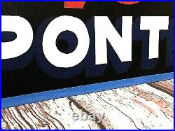 Vintage Metal Old Antique Style PONTIAC V8 CHIEF Gas Oil Hand Painted AUTO SIGN Vintage Metal Old Antique Style PONTIAC V8 CHIEF Gas Oil Hand Painted AUTO SIGN