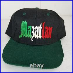 Vintage Mexico Mazatlan Snapback Old English 90s Hip Hop Oldies Style East LA