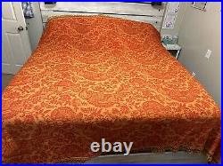 Vintage Mid Century Modern BATES Queen/King Bedspread Blanket MCM Old Style