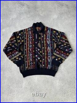 Vintage Missoni wool multicolored old money style sweater