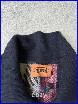 Vintage Missoni wool multicolored old money style sweater