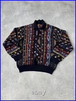 Vintage Missoni wool multicolored old money style sweater