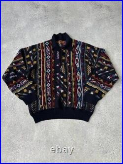 Vintage Missoni wool multicolored old money style sweater