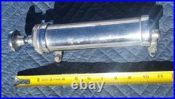 Vintage Moon Or Eelco Style Old Chromed Aluminum Hand Operated Fuel Pump