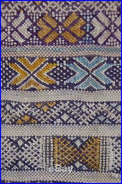 Vintage Moroccan Berber Rug Carpet Old Style Kilim Estate Find 7'2 x 3'10