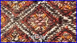 Vintage Moroccan Berber Rug -Old Style Kilim-Kilim Rug Flat Woven- 7'10''/ 5'8'