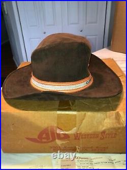 Vintage NEW OLD STOCK 1981 Cleveland Browns AJD Western Style Cowboy Hat RARE