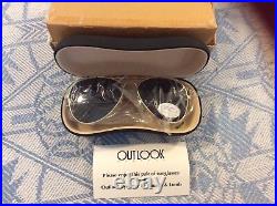 Vintage NEW OLD STOCK BAUSCH & LOMB OUTLOOK EYEWEAR Aviator Style with Hard Case