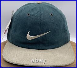 Vintage Nike Adult Unisex Green Swoosh Hat Cap One Size NWT RARE Made In USA