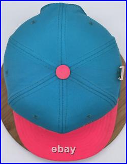 Vintage Nike Snapback Hat With Pin Blue / Pink 1LQ6-38