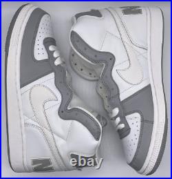 Vintage Nike Terminator High White Medium Grey 2003 307147-111 Size 9 NIB DS