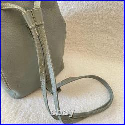 Vintage OLD COACH Leather Backpack Gray color Slate Style Rare item used women's