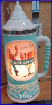 Vintage OLD STYLE BEER SIGN stein MOTION tavern WORKS GREAT lighted Repaired A+