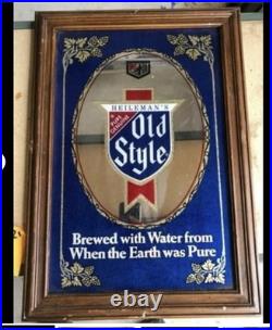 Vintage OLD STYLE BREWERY BAR ART FRAMED