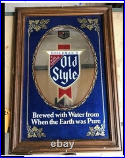 Vintage OLD STYLE BREWERY BAR ART FRAMED