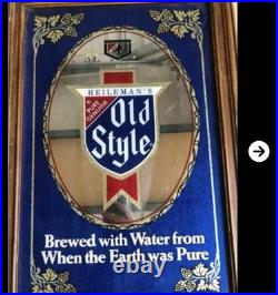 Vintage OLD STYLE BREWERY BAR ART FRAMED